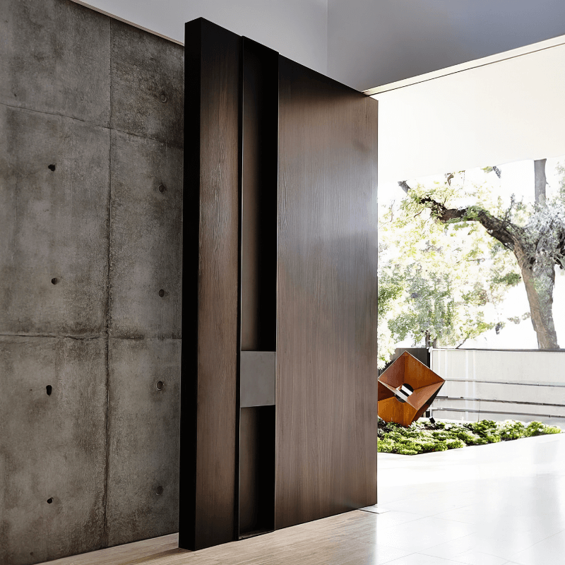 Modern wooden main door design for Indian home entrance